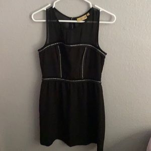 Black dress with chain lining